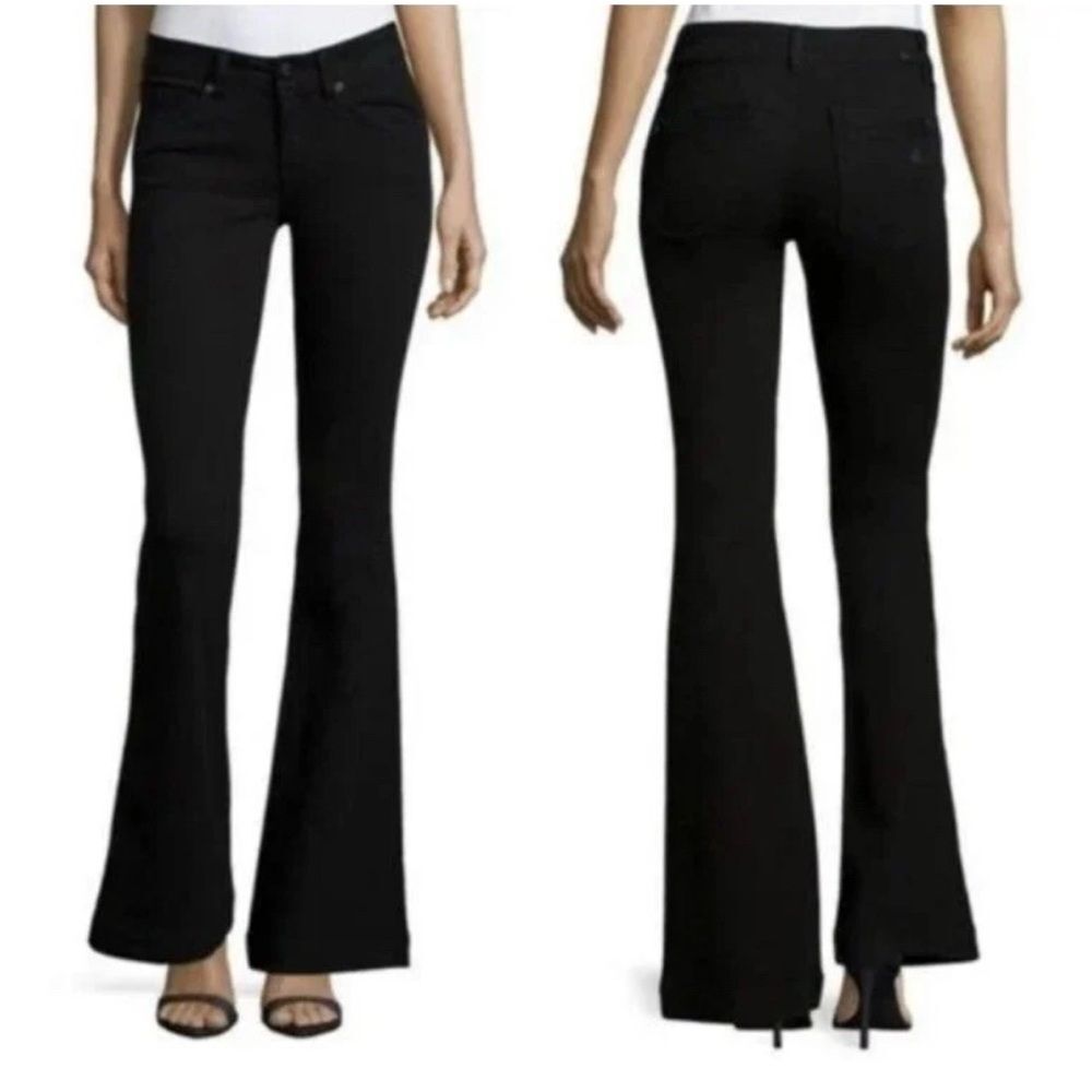 NWT DL1961 Joy Flare Jeans Hail Black DLX Hybrid Size 26 - Picture 4 of 16